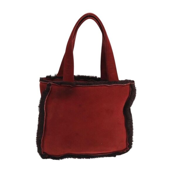 Chanel Shopping Red Suede Tote Bag (Pre-Owned) - Picture 1 of 16